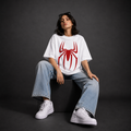 Spider Oversized tee | White