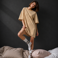 Oversized Longline T-Shirt | Half-sleeves