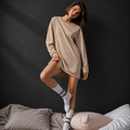 Oversized Longline T-Shirt | Full-sleeves