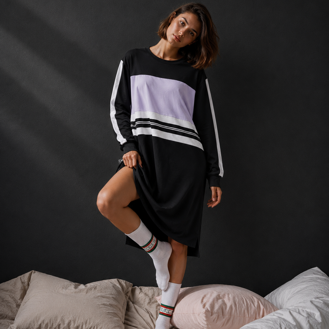 Oversized Longline T-Shirt | Full-sleeves