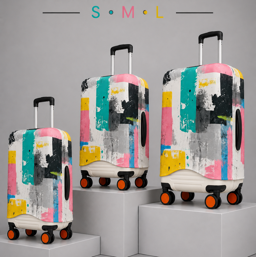 Premium Suitcase Cover (COLOUR SPLASH)