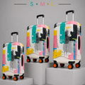 Premium Suitcase Cover (COLOUR SPLASH)