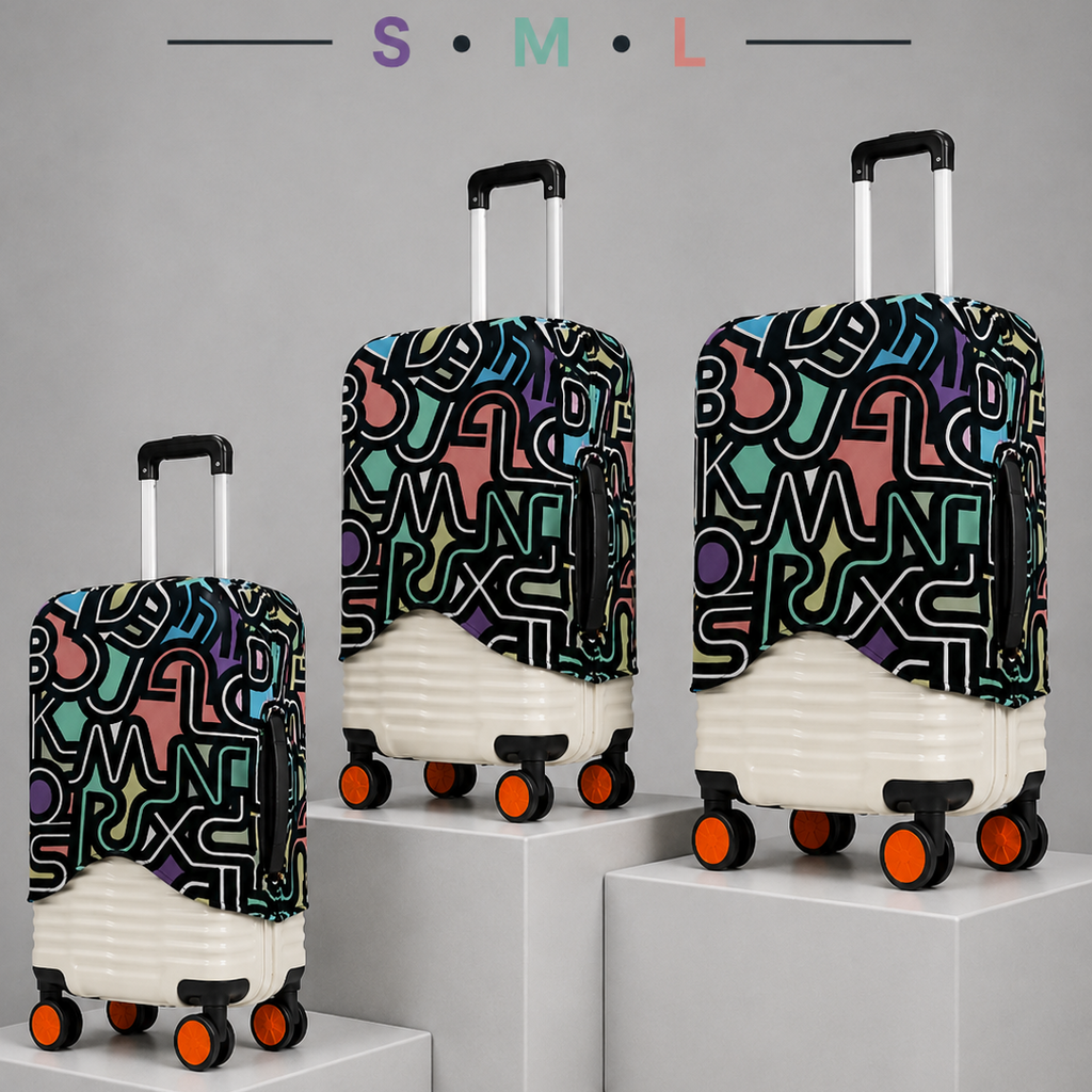 Premium Suitcase Cover (URBAN TYPOGRAPHY)