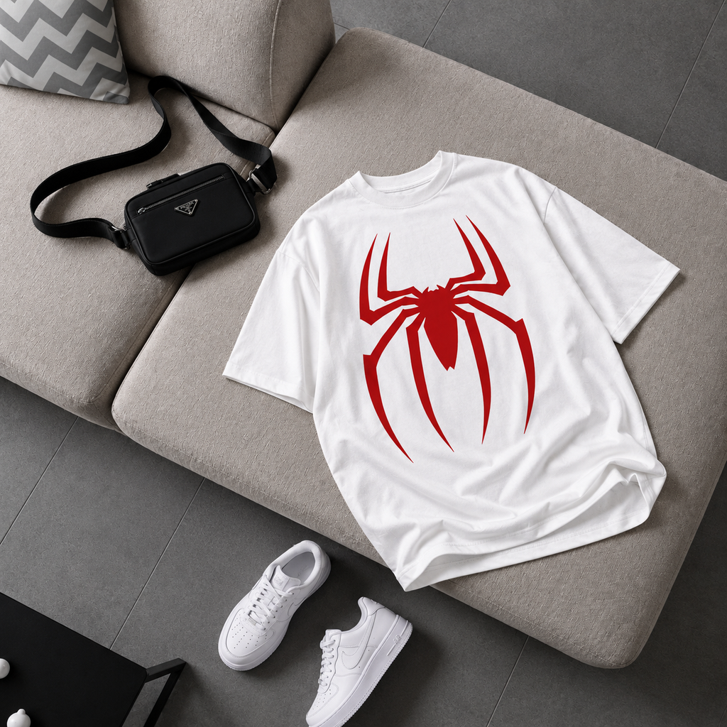 Spider Oversized tee | White