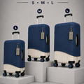 Premium Suitcase Cover (PEACOCK BLUE)