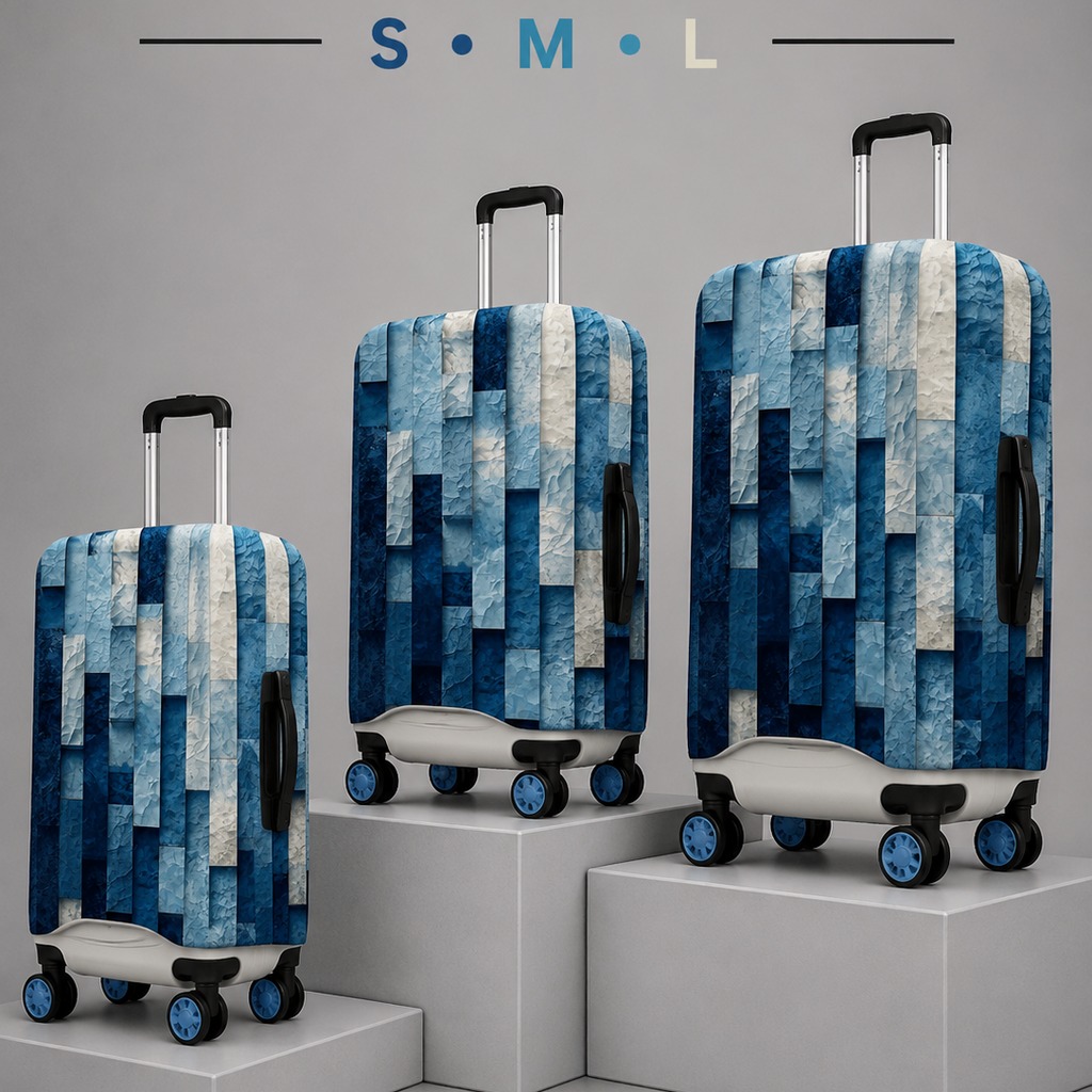 Premium Suitcase Cover (OCEAN MOASIC)