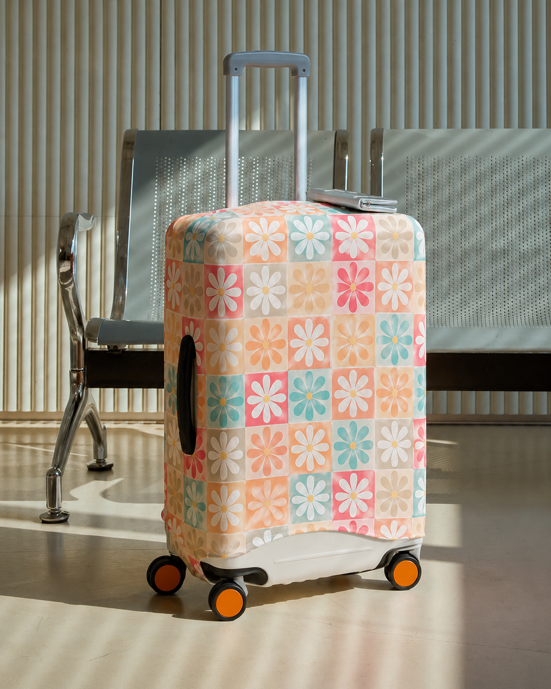 Premium Suitcase Cover (DAISY POP)