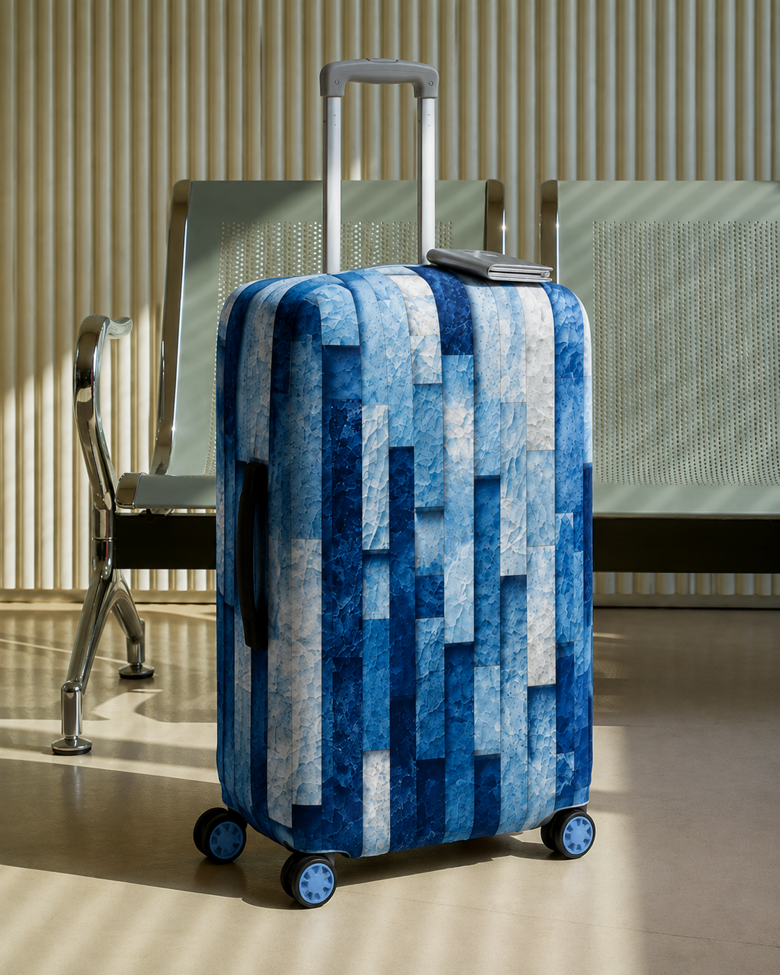 Premium Suitcase Cover (OCEAN MOASIC)