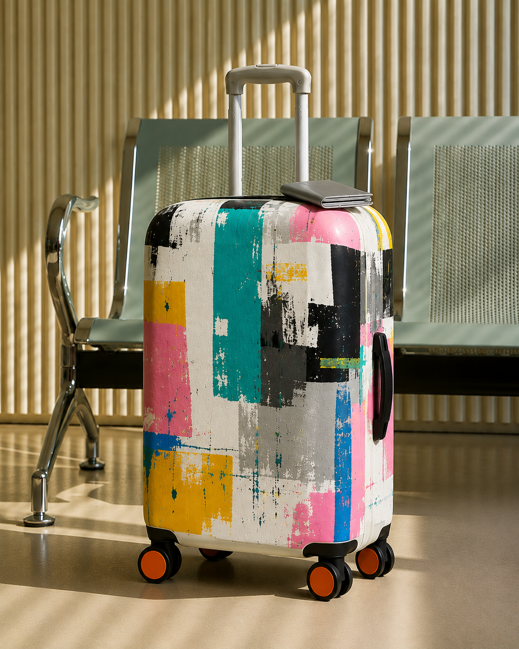 Premium Suitcase Cover (COLOUR SPLASH)