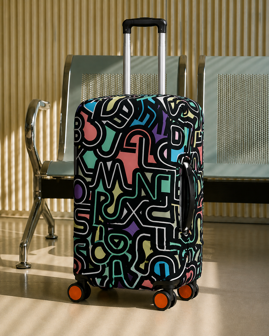 Premium Suitcase Cover (URBAN TYPOGRAPHY)