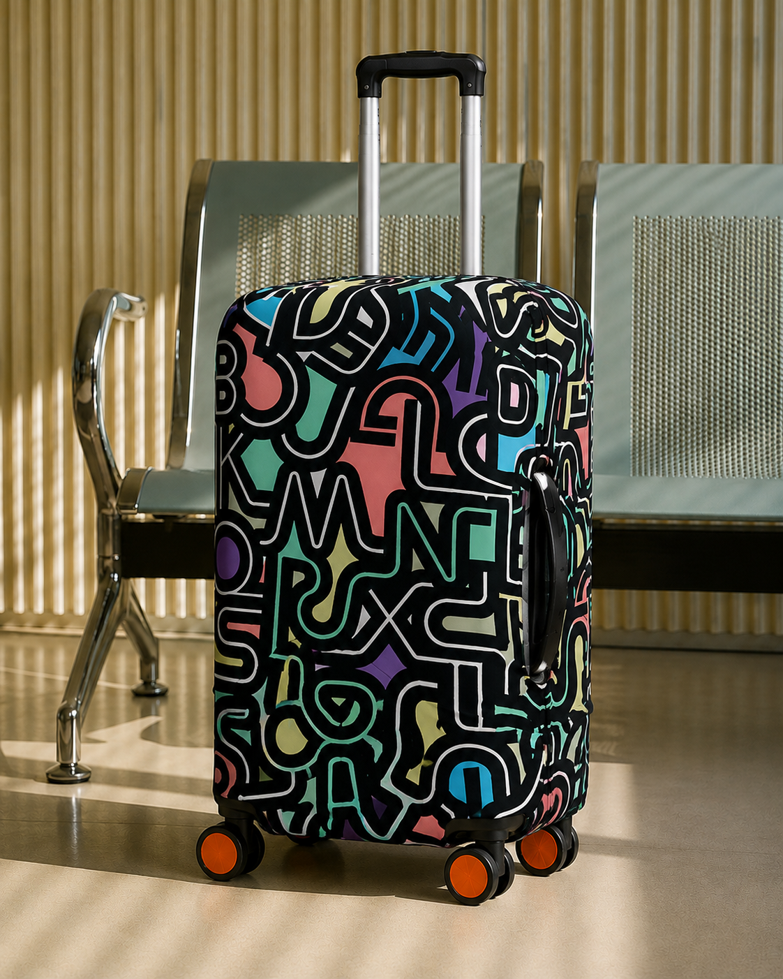 Premium Suitcase Cover (URBAN TYPOGRAPHY)